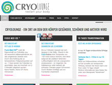 Tablet Screenshot of cryolounge.com